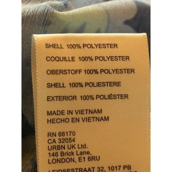 Free People Top Womens Small Blue Floral Boho Sleeveless Ruffle Tiered Summer - Picture 8 of 8